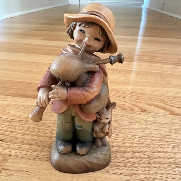 Anri Ferrandiz Jolly Piper 1981 Shepherd Horn Rabbit 1829/2250 - Picture 1 of 12